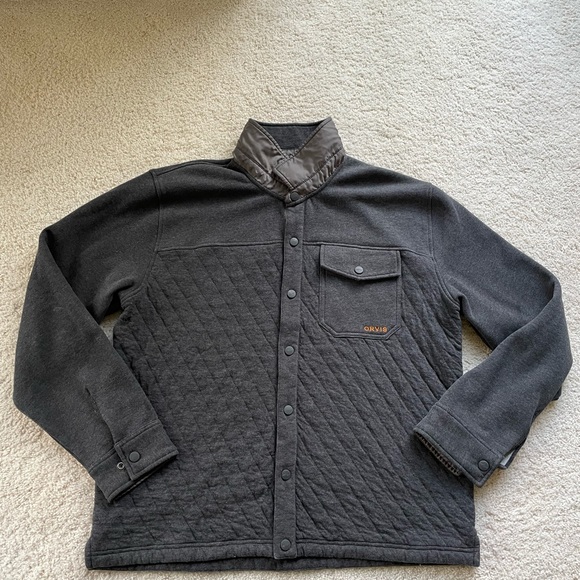 Orvis Gray Button Up Quilted Jacket - Picture 2 of 8